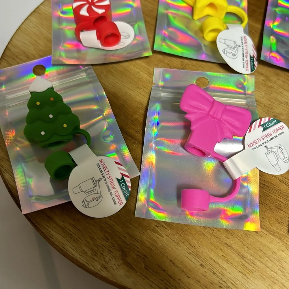 Target Straw Toppers Set of 6